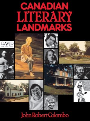 cover image of Canadian Literary Landmarks